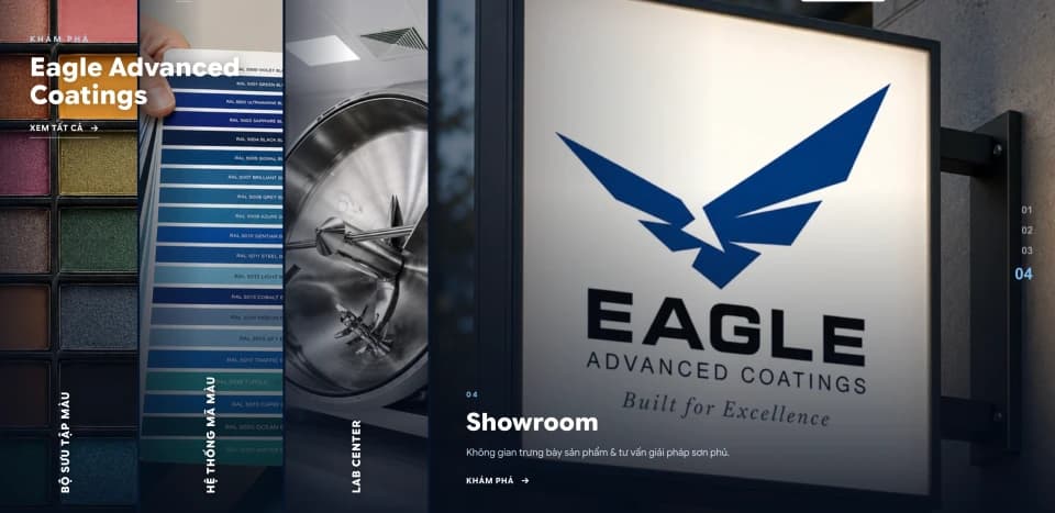 Kim Phú Thành (powdercoatings) — Web & Commerce project