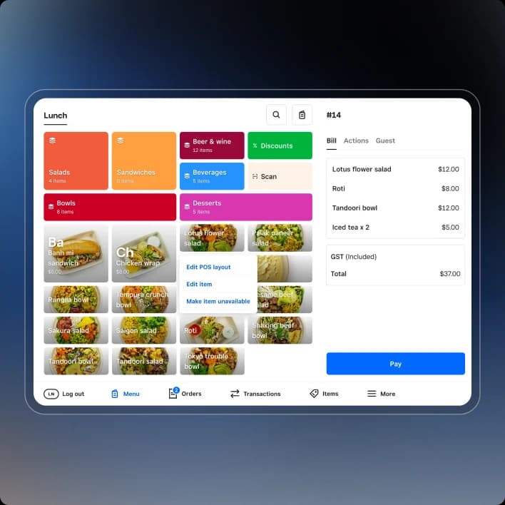 Restaurant POS — Enterprise AI Platforms project