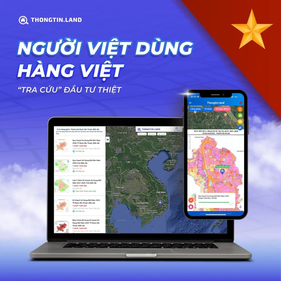 Thongtinland — Map & GIS project